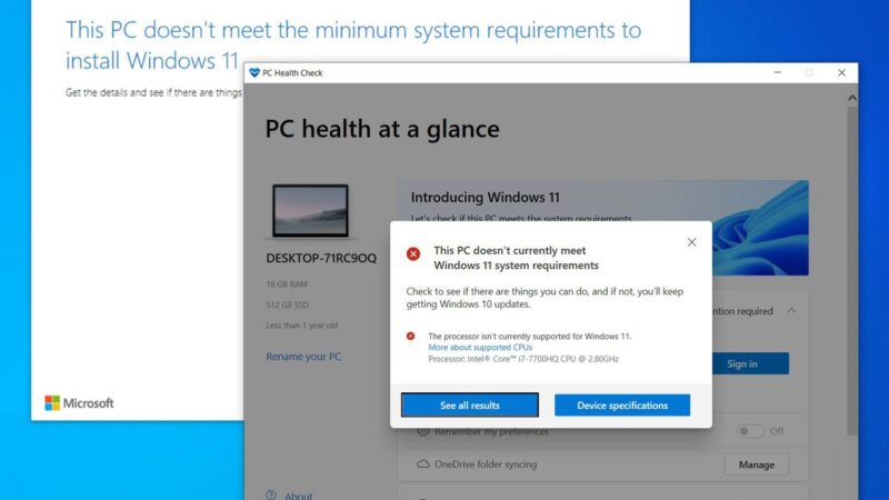 الطريقة السهلة لتثبيت Windows 11 على  المعالجات غير المدعومة